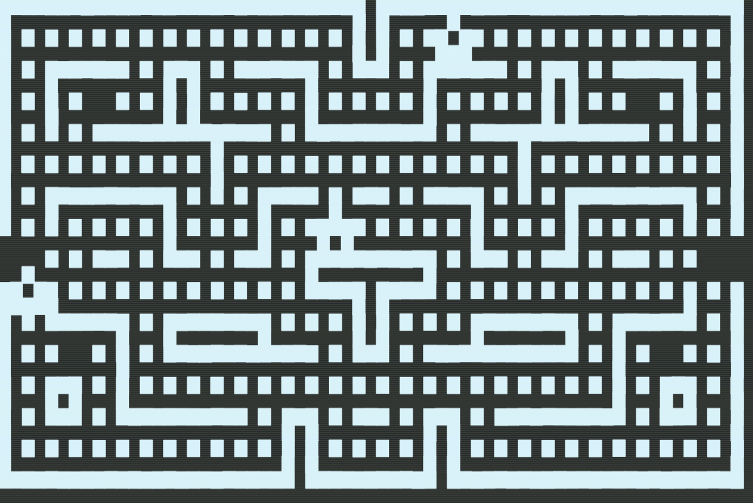 Screenshot of chip8 running a Pacman clone